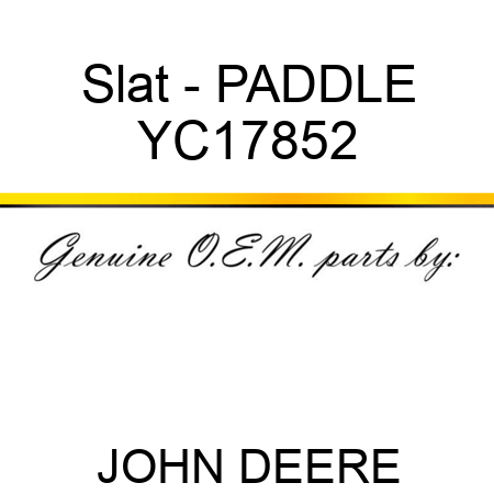 Slat - PADDLE YC17852