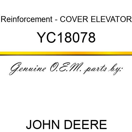 Reinforcement - COVER ELEVATOR YC18078