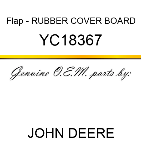 Flap - RUBBER COVER BOARD YC18367