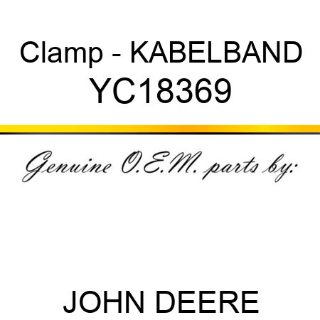 Clamp - KABELBAND YC18369