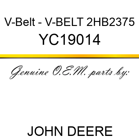 V-Belt - V-BELT 2HB2375 YC19014