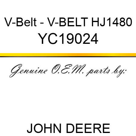 V-Belt - V-BELT HJ1480 YC19024