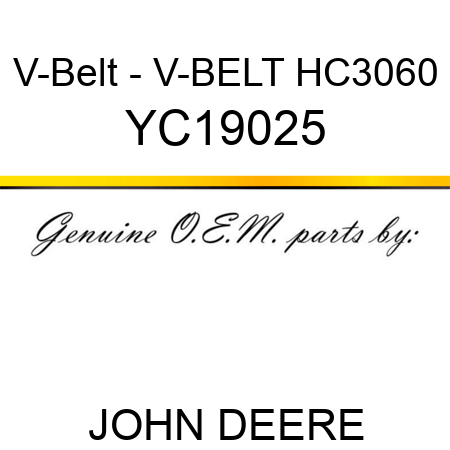 V-Belt - V-BELT HC3060 YC19025