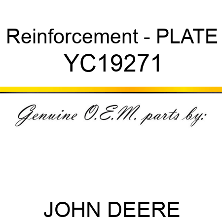 Reinforcement - PLATE YC19271