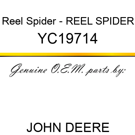 Reel Spider - REEL SPIDER YC19714