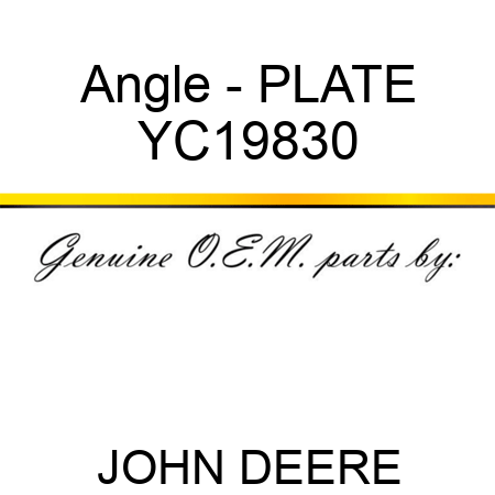 Angle - PLATE YC19830