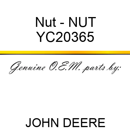 Nut - NUT YC20365
