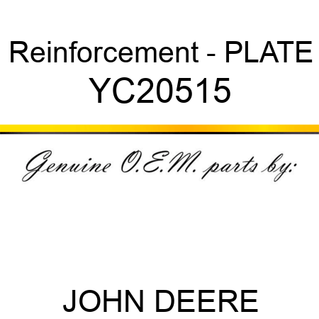 Reinforcement - PLATE YC20515