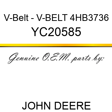 V-Belt - V-BELT 4HB3736 YC20585