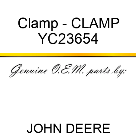 Clamp - CLAMP YC23654