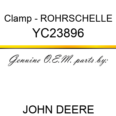Clamp - ROHRSCHELLE YC23896