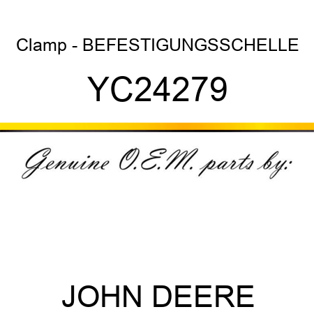 Clamp - BEFESTIGUNGSSCHELLE YC24279