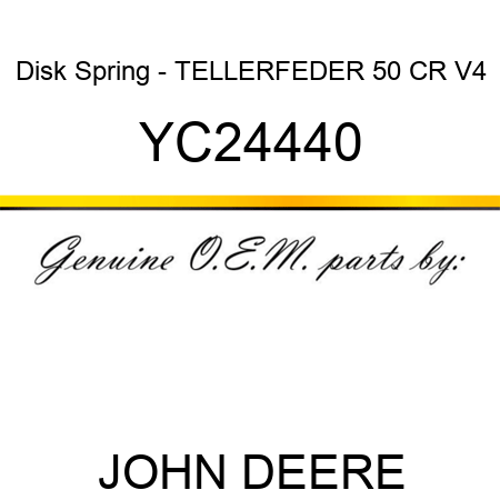 Disk Spring - TELLERFEDER 50 CR V4 YC24440