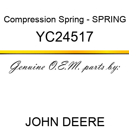 Compression Spring - SPRING YC24517