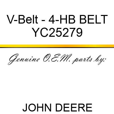 V-Belt - 4-HB BELT YC25279