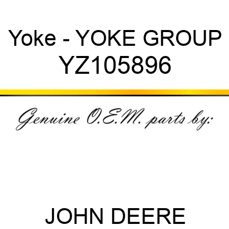 Yoke - YOKE, GROUP YZ105896