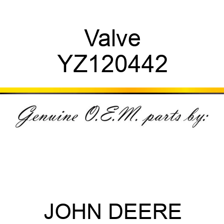 Valve YZ120442
