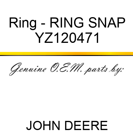 Ring - RING, SNAP YZ120471