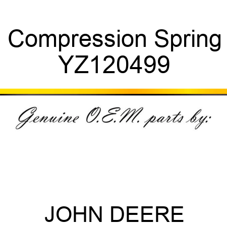Compression Spring YZ120499