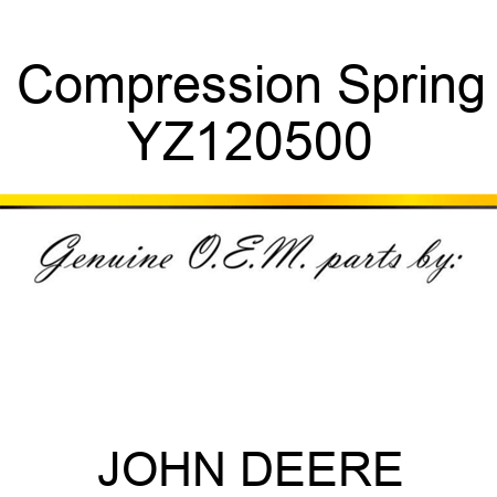 Compression Spring YZ120500