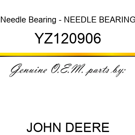Needle Bearing - NEEDLE BEARING YZ120906