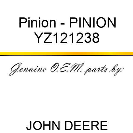 Pinion - PINION YZ121238