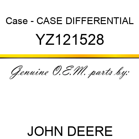 Case - CASE, DIFFERENTIAL YZ121528