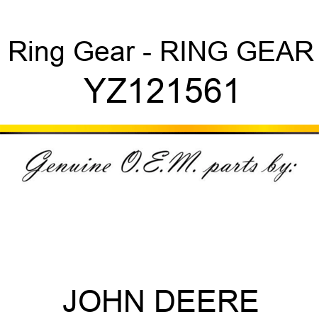 Ring Gear - RING GEAR YZ121561
