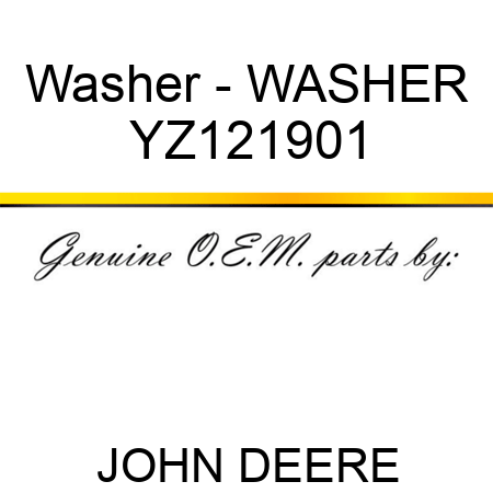 Washer - WASHER YZ121901