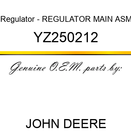 Regulator - REGULATOR, MAIN ASM YZ250212