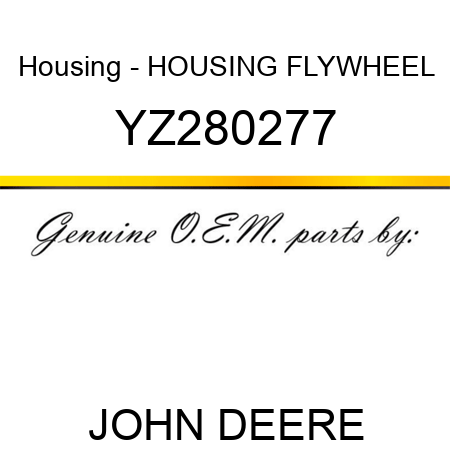 Housing - HOUSING, FLYWHEEL YZ280277
