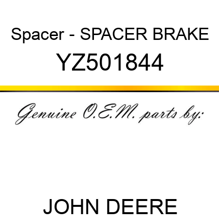 Spacer - SPACER, BRAKE YZ501844