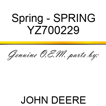 Spring - SPRING YZ700229
