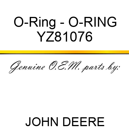 O-Ring - O-RING YZ81076