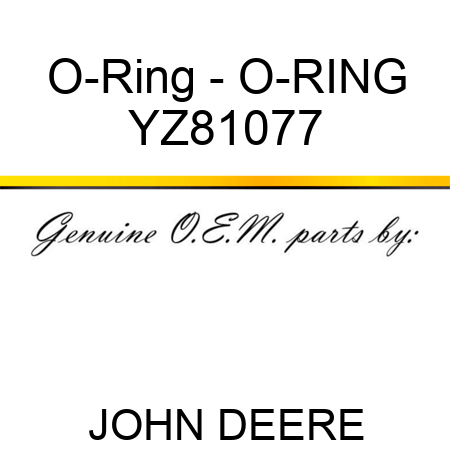 O-Ring - O-RING YZ81077