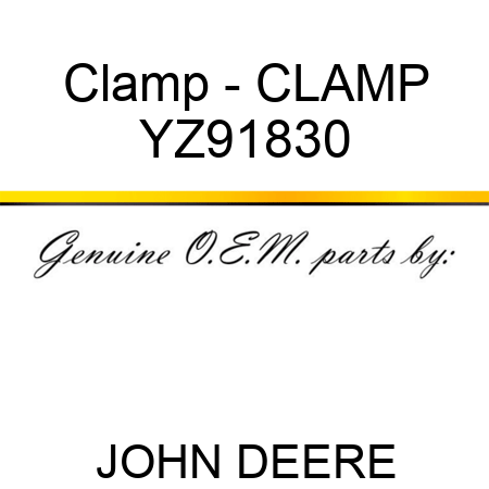 Clamp - CLAMP YZ91830