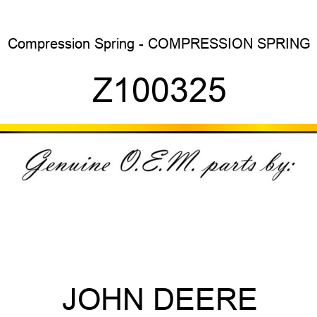 Compression Spring - COMPRESSION SPRING Z100325