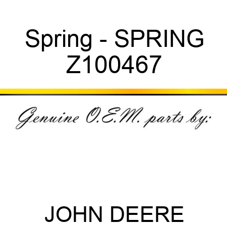 Spring - SPRING Z100467