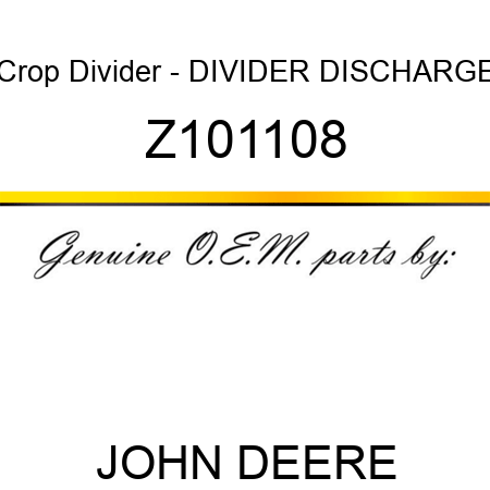Crop Divider - DIVIDER, DISCHARGE Z101108