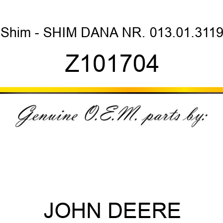 Shim - SHIM DANA NR. 013.01.3119 Z101704