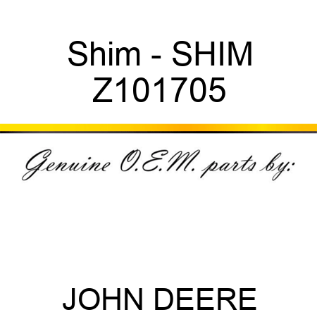 Shim - SHIM Z101705