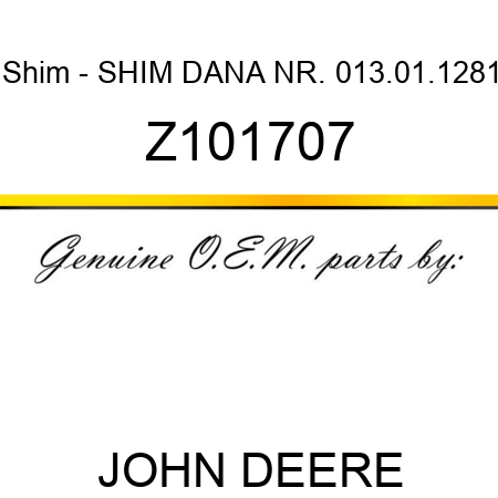 Shim - SHIM DANA NR. 013.01.1281 Z101707