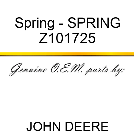 Spring - SPRING Z101725