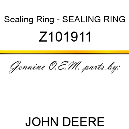 Sealing Ring - SEALING RING Z101911