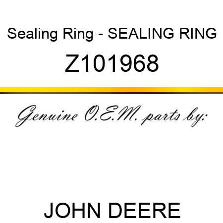 Sealing Ring - SEALING RING Z101968