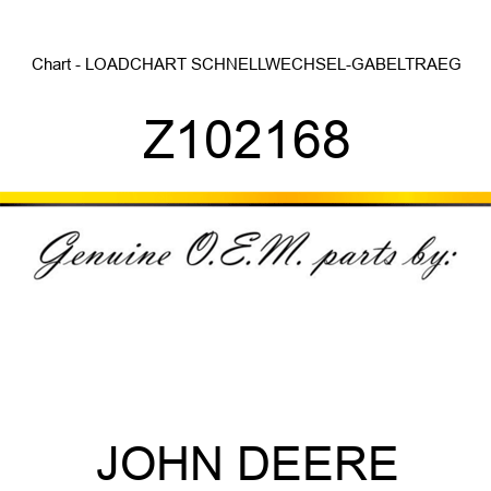 Chart - LOADCHART SCHNELLWECHSEL-GABELTRAEG Z102168