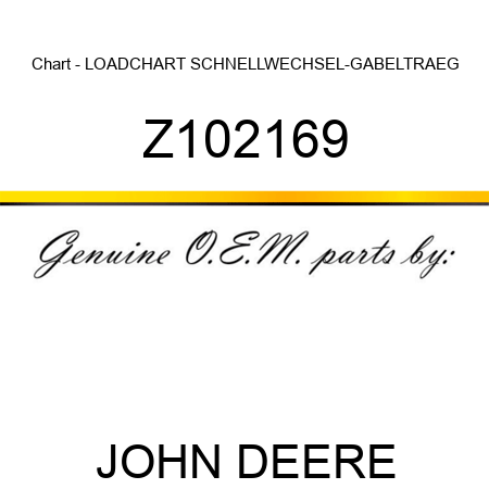 Chart - LOADCHART SCHNELLWECHSEL-GABELTRAEG Z102169