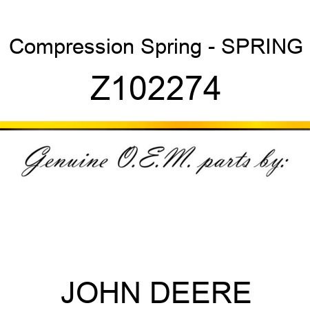 Compression Spring - SPRING Z102274
