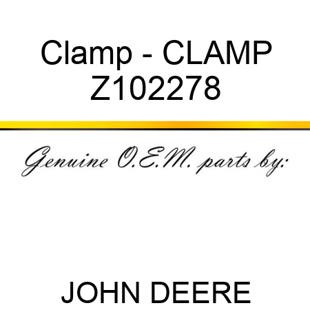 Clamp - CLAMP Z102278