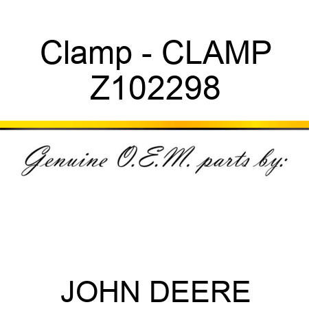 Clamp - CLAMP Z102298